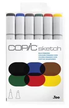 Copic Sketch szett 6 db Bold Primaries