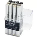 marker set Copic sketch 12 pcs gray shades warm