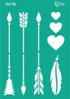 Stencil repeatable self-adhesive A4  19