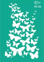 Stencil repeatable self-adhesive A4  28
