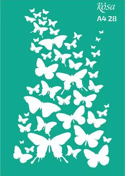 Stencil repeatable self-adhesive A4 28 Stencil repeatable self-adhesive A4 28
