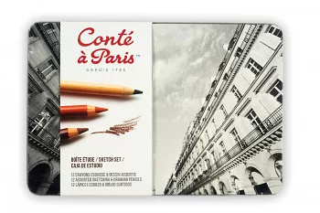 Rajzkészlet Conte and Paris 12 db