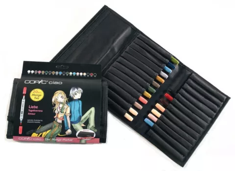 Marker készlet Copic Ciao 20 db Manga Love tolltartó