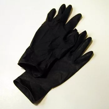 fekete latex gloves - size M fekete latex gloves - size M