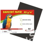 Fekete papír A4 80g, 100 lap