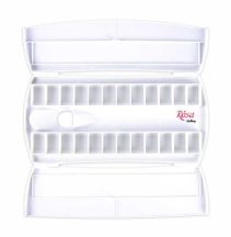 Zárható műanyag paletta akvarellhez Rosa 24 db