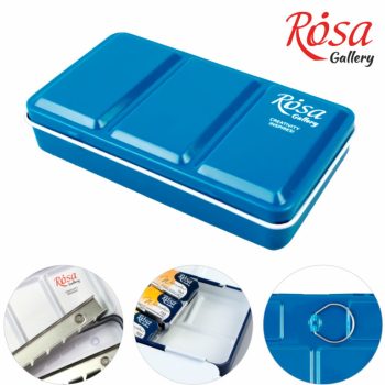 Üres doboz akvarellhez Rosa – 12 db türkiz