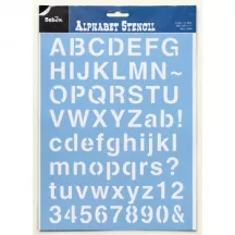 Stencil alphabet, type 1