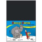 Karton fekete A4 180g 50 lap