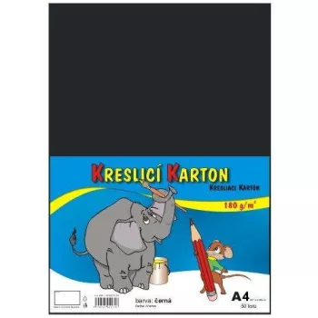 Karton fekete A4 180g 50 lap