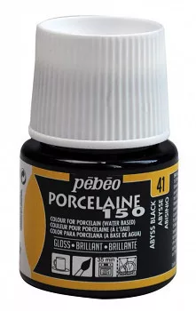 Porcelán festék Porcelaine 45ml  41 szakadékfekete