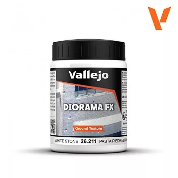 Vallejo Diorama FX 200ml – White Stone Paste Vallejo Diorama FX 200ml – White Stone Paste