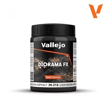 Vallejo Diorama FX 200ml – Black LavaAsphalt
