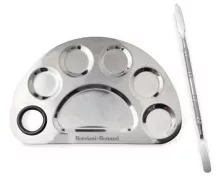 Rozsdamentes acél paletta palettakésekkel nagy 160x100mm
