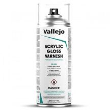 Fényes spray lakk Vallejo 400ml