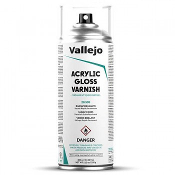 Fényes spray lakk Vallejo 400ml