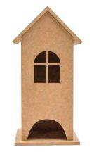 Fa házikó 10x10x26cm
