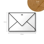 Paper envelope Pollen C5 162x229mm Kraft Paper envelope Pollen C5 162x229mm Kraft