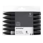 Marker készlet WN Promarker 6 db Blacks + Blender