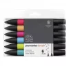 Set of Promarker brush markers 6 pcs mid tones Winsor Newton