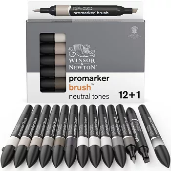 Ecset marker készlet WN Promarker 12+1db Neutral tones