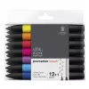 Set of Promarker brush markers 12 pcs Winsor Newton