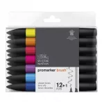 Set of Promarker brush markers 12 pcs Winsor Newton Set of Promarker brush markers 12 pcs Winsor Newton