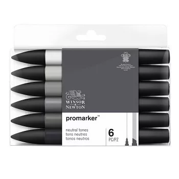 Marker készlet WN Promarker 6 db Neutral Tones
