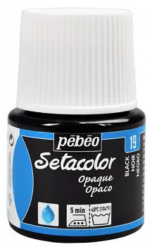 Setacolor fabric paint 45 ml - 19 fekete