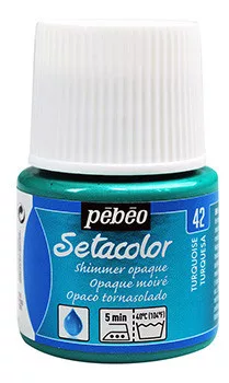 Setacolor fabric paint 45 ml - 42 turquoise pearl