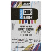Bőrfestő készlet Pébéo Leather Selection box
