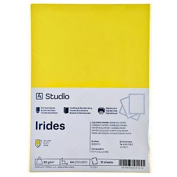 Színes papír A4 80g Irides – sárga 10 lap