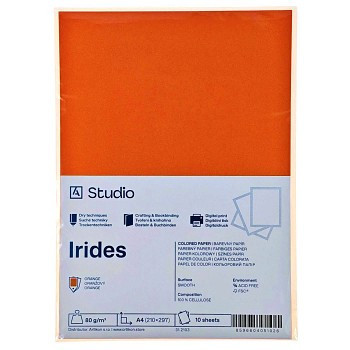Színes papír A4 80g Irides – narancs 10 lap