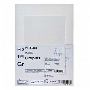 Rajzpapír Graphis 200g A4, 25 lap