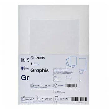Rajzpapír Graphis 200g A3, 25 lap