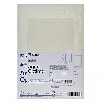 Akvarell papír Aqua Optima 300g A5, 25 lap Akvarell papír Aqua Optima 300g A5, 25 lap