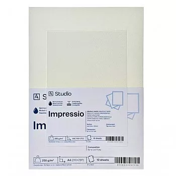 Grafikai papír Impressio 250g A5, 10 lap Grafikai papír Impressio 250g A5, 10 lap