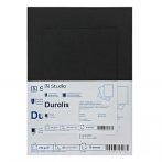Fekete karton Duralis 370g A4, 10 lap