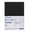 Fekete karton Fortero 1015g 30x40cm, 5 lap