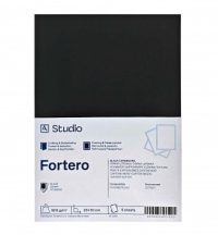 Fekete karton Fortero 1015g 30x40cm, 5 lap
