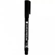 fekete marker for glass and porcelain thin