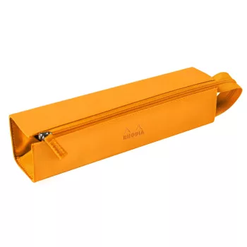 Rhodia zipper pencil case 5x23cm - narancs