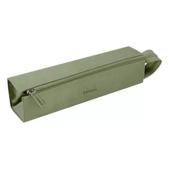 Zippered pencil case Rhodia 5x23cm - Celadon