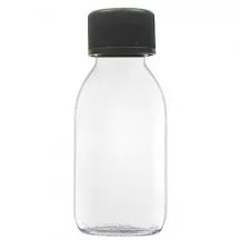 Üvegpalack / fiola 100ml biztonsági kupakkal