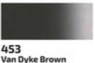 Akril festék Rosa 75ml – 453 Van Dyke brown