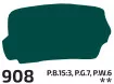 Gouache paint Rosa 40ml – 908 emerald light