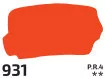 Gouache paint Rosa 40ml – 931 red light