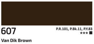 Akril festék Rosa 60ml – 607 Van dyck barna