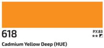Akril festék Rosa 60ml – 618 kadmium Sötét sárga
