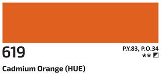 Akril festék Rosa 60ml – 619 kadmium narancs